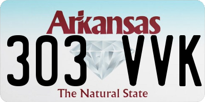 AR license plate 303VVK