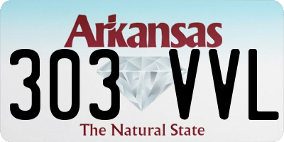 AR license plate 303VVL