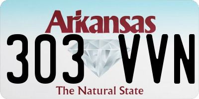 AR license plate 303VVN