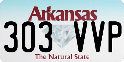 AR license plate 303VVP