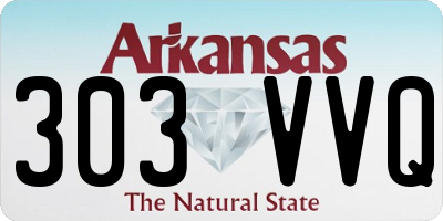 AR license plate 303VVQ