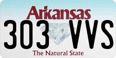 AR license plate 303VVS