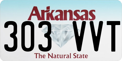 AR license plate 303VVT