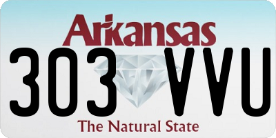 AR license plate 303VVU