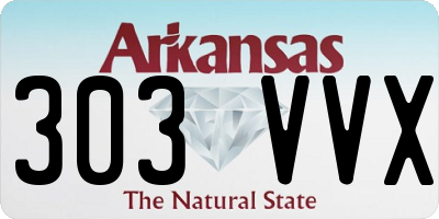 AR license plate 303VVX