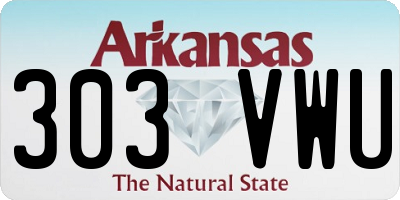 AR license plate 303VWU