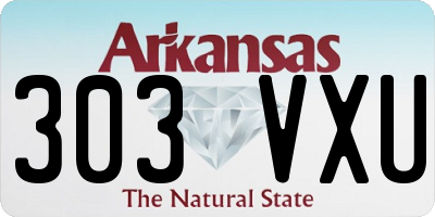 AR license plate 303VXU