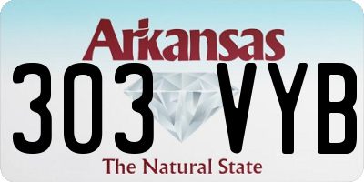 AR license plate 303VYB