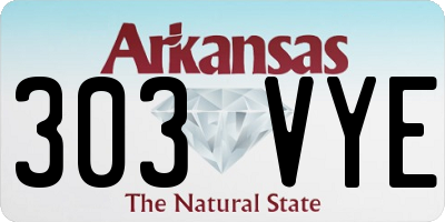 AR license plate 303VYE