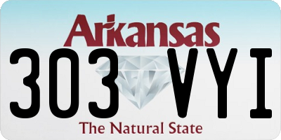 AR license plate 303VYI