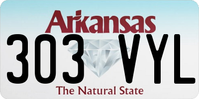 AR license plate 303VYL