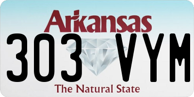AR license plate 303VYM