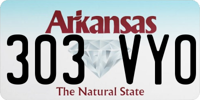 AR license plate 303VYO