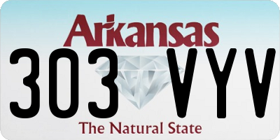 AR license plate 303VYV