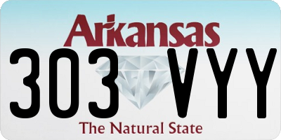 AR license plate 303VYY