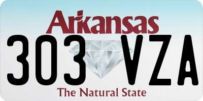AR license plate 303VZA