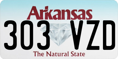 AR license plate 303VZD