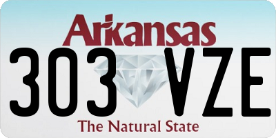 AR license plate 303VZE