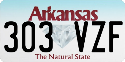 AR license plate 303VZF