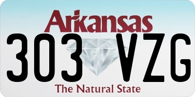 AR license plate 303VZG