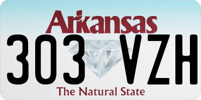AR license plate 303VZH