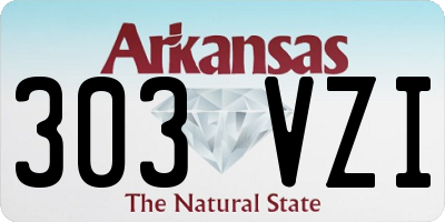 AR license plate 303VZI