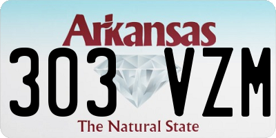AR license plate 303VZM