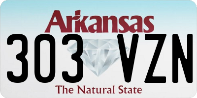 AR license plate 303VZN