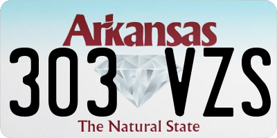 AR license plate 303VZS