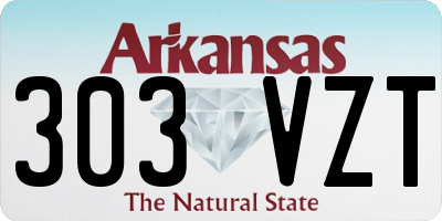 AR license plate 303VZT