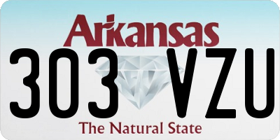 AR license plate 303VZU