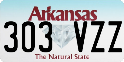 AR license plate 303VZZ
