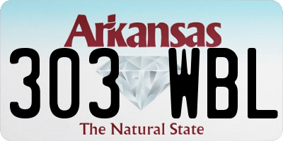 AR license plate 303WBL