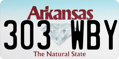 AR license plate 303WBY