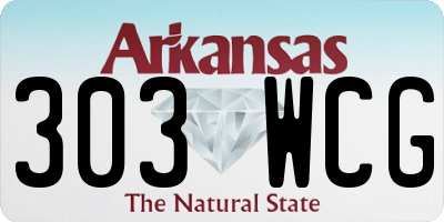 AR license plate 303WCG