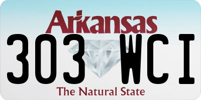 AR license plate 303WCI