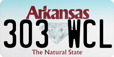AR license plate 303WCL