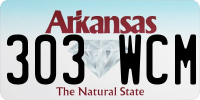 AR license plate 303WCM