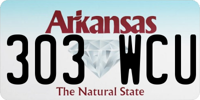 AR license plate 303WCU
