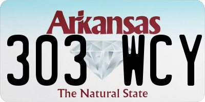 AR license plate 303WCY