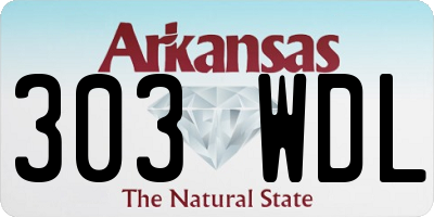AR license plate 303WDL