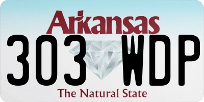 AR license plate 303WDP