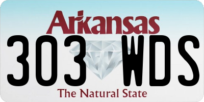 AR license plate 303WDS