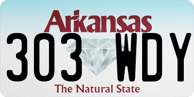 AR license plate 303WDY