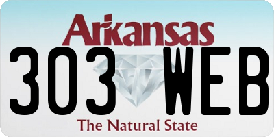 AR license plate 303WEB