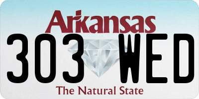 AR license plate 303WED