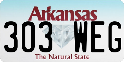AR license plate 303WEG
