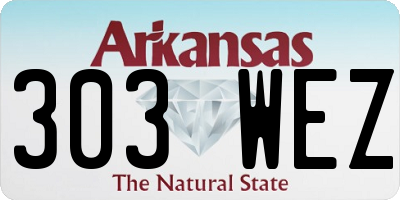 AR license plate 303WEZ