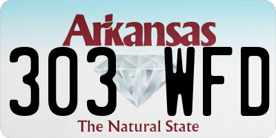 AR license plate 303WFD