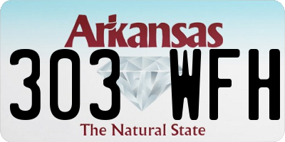 AR license plate 303WFH